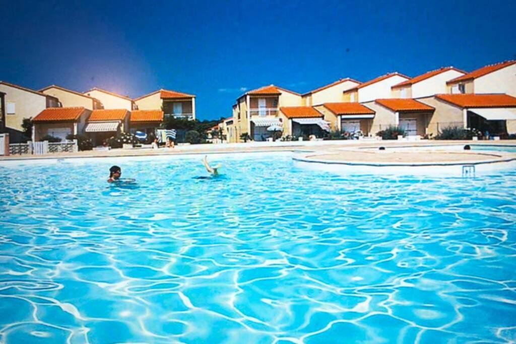 Barcaresa-Villa Sur Le Sable Vue Mer Panoramique Piscine Clim Wifi Le Barcarès Dış mekan fotoğraf