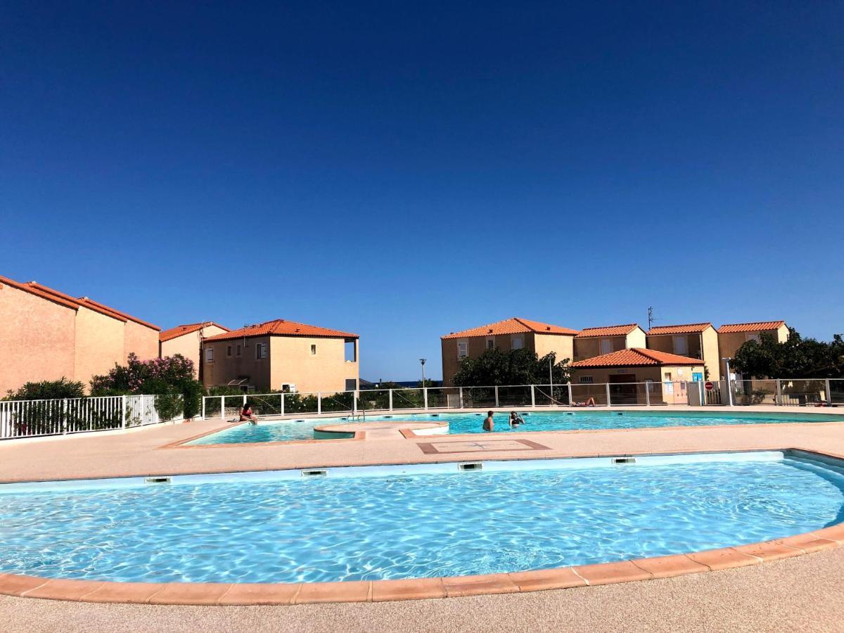 Barcaresa-Villa Sur Le Sable Vue Mer Panoramique Piscine Clim Wifi Le Barcarès Dış mekan fotoğraf