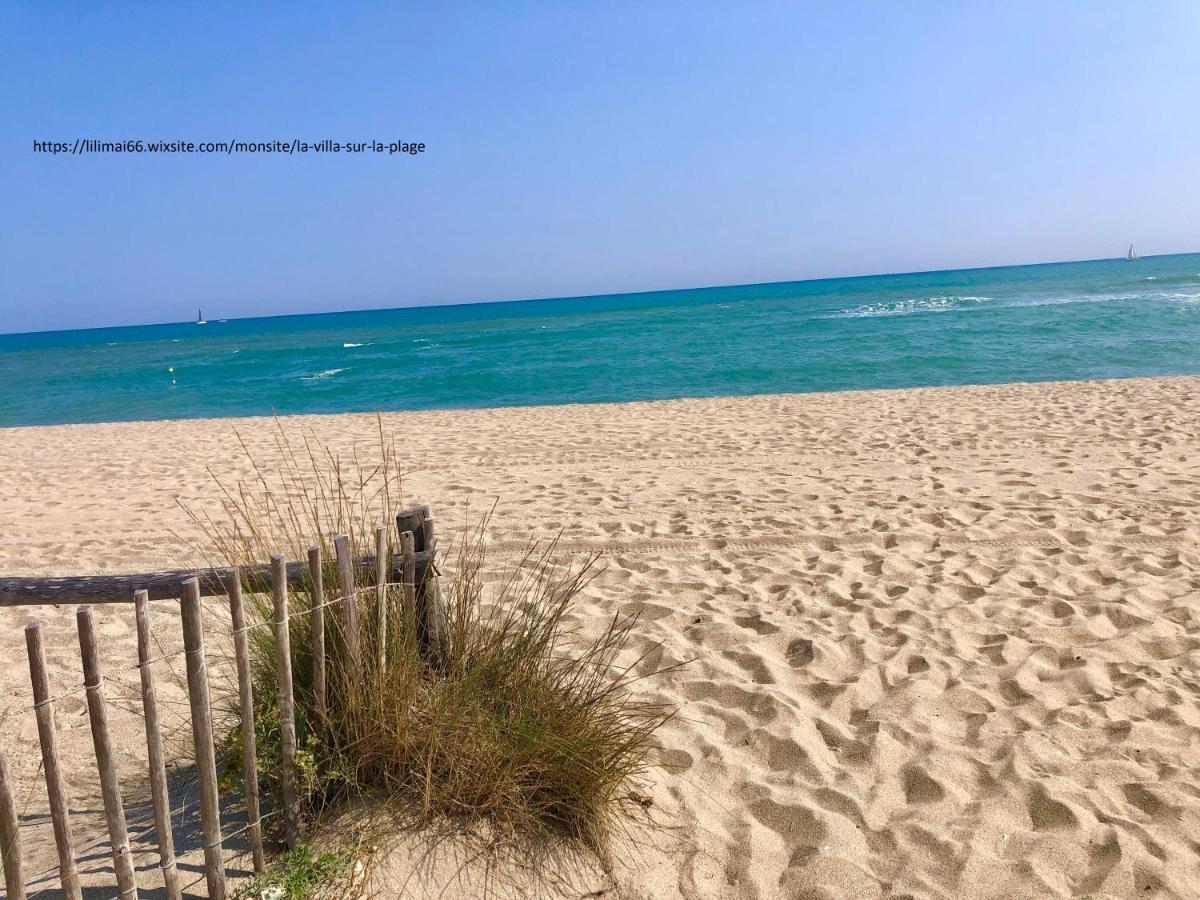 Barcaresa-Villa Sur Le Sable Vue Mer Panoramique Piscine Clim Wifi Le Barcarès Dış mekan fotoğraf