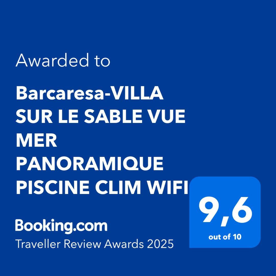 Barcaresa-Villa Sur Le Sable Vue Mer Panoramique Piscine Clim Wifi Le Barcarès Dış mekan fotoğraf
